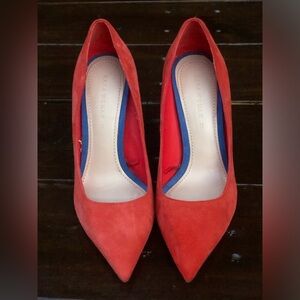 Zara Red Suede Shoes